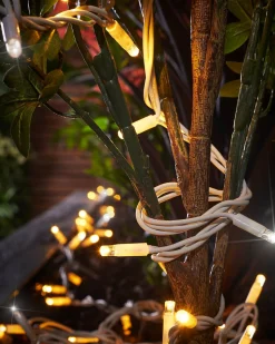 WeRChristmas LINK PRO Twinkle LED String Lights, White Cable, Warm White / White^ Link Pro|Connectable Lights