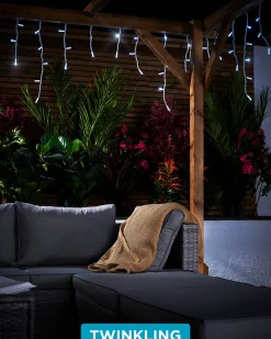 WeRChristmas LINK PRO Twinkling LED Icicle Lights, White^ Link Pro|Icicle Lights