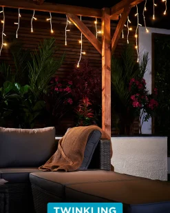 WeRChristmas LINK PRO Twinkling LED Icicle Lights, Warm White^ Link Pro|Icicle Lights