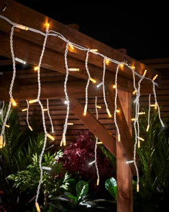 WeRChristmas LINK PRO Twinkling LED Icicle Lights, Warm White / White^ Link Pro|Icicle Lights