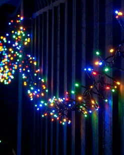 WeRChristmas LINK UP LED Cluster Lights, Black Cable, Multi Colour^ Link Up|Cluster Lights