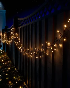 WeRChristmas LINK UP LED Cluster Lights, Black Cable, Warm White^ Link Up|Cluster Lights