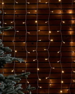 WeRChristmas LINK UP LED Curtain Lights, White Cable, 2 M X 2.5 M, Warm White^ Link Up|Curtain & Net Lights