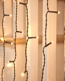 WeRChristmas LINK UP LED Curtain Lights, Black Cable, 1 M X 1.2 M, Warm White^ Link Up|Curtain & Net Lights