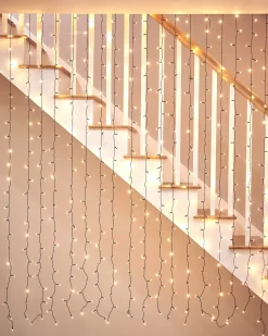 WeRChristmas LINK UP LED Curtain Lights, Black Cable, 1 M X 1.2 M, Warm White^ Link Up|Curtain & Net Lights