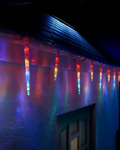 WeRChristmas LINK UP LED Icicle Drop Lights, Multi Colour^ Link Up|Icicle Lights