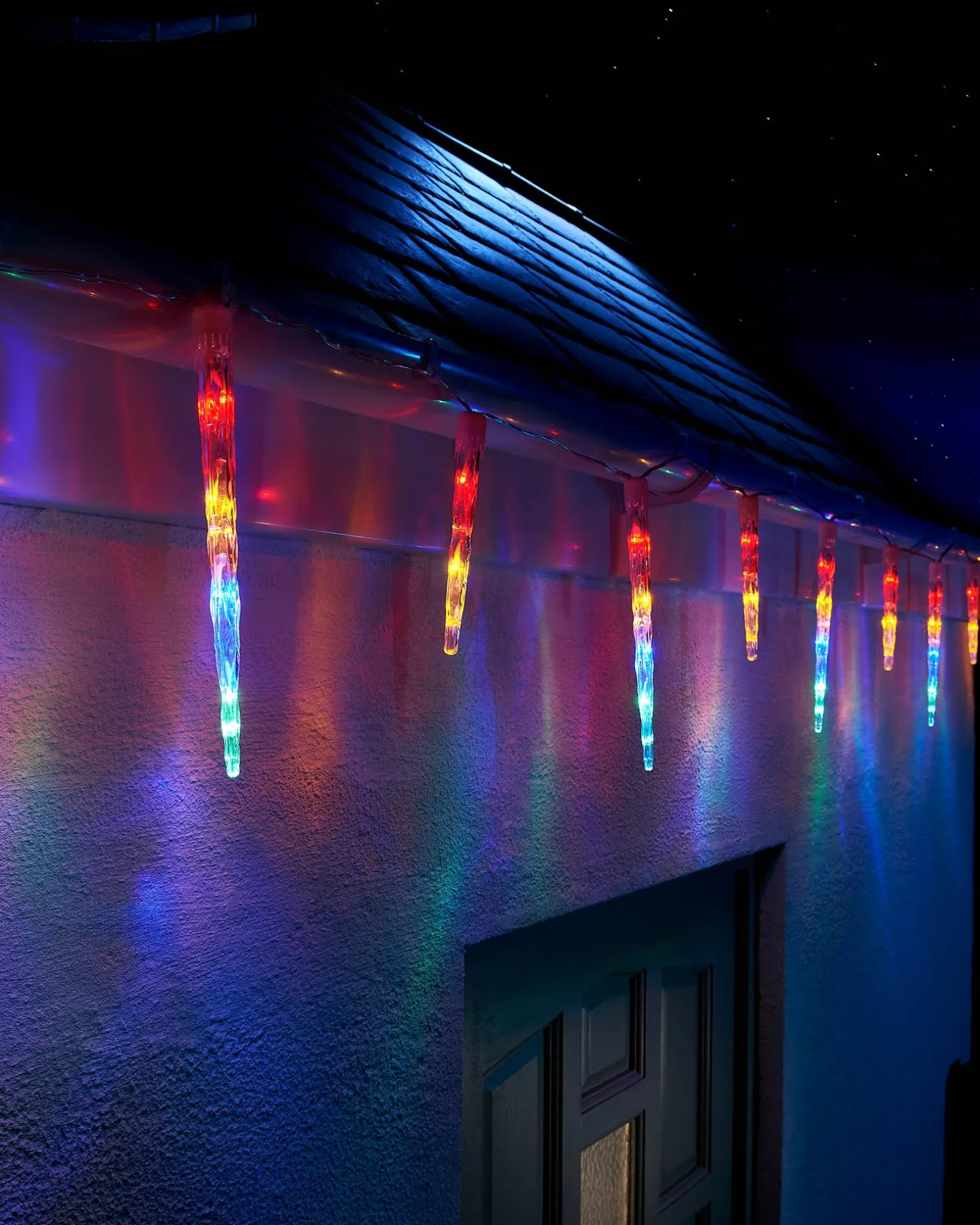 WeRChristmas LINK UP LED Icicle Drop Lights, Multi Colour^ Link Up|Icicle Lights