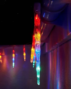 WeRChristmas LINK UP LED Icicle Drop Lights, Multi Colour^ Link Up|Icicle Lights