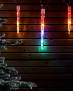 WeRChristmas LINK UP LED Icicle Drop Lights, Multi Colour^ Link Up|Icicle Lights