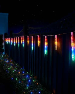 WeRChristmas LINK UP LED Icicle Drop Lights, Multi Colour^ Link Up|Icicle Lights