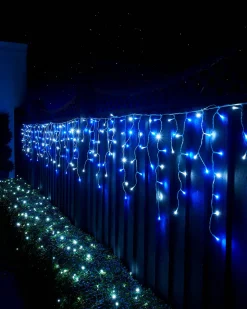 WeRChristmas LINK UP LED Icicle Lights, White Cable, Blue / White^ Link Up|Icicle Lights