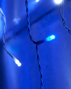 WeRChristmas LINK UP LED Icicle Lights, White Cable, Blue / White^ Link Up|Icicle Lights