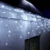 WeRChristmas LINK UP LED Icicle Lights, White Cable, White^ Link Up|Icicle Lights