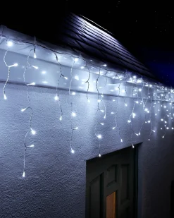 WeRChristmas LINK UP LED Icicle Lights, White Cable, White^ Link Up|Icicle Lights