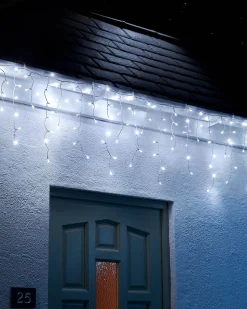 WeRChristmas LINK UP LED Icicle Lights, White Cable, White^ Link Up|Icicle Lights