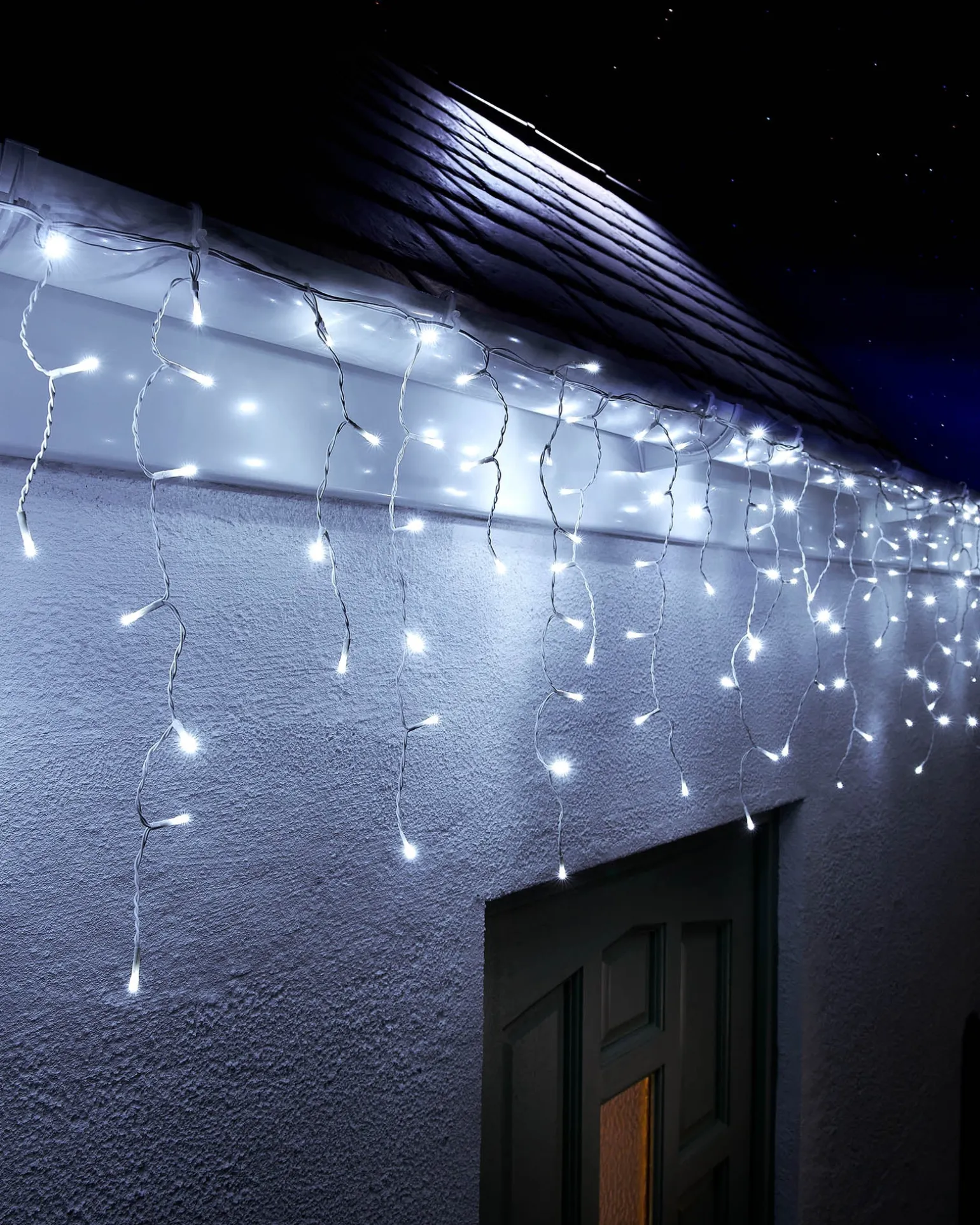 WeRChristmas LINK UP LED Icicle Lights, White Cable, White^ Link Up|Icicle Lights