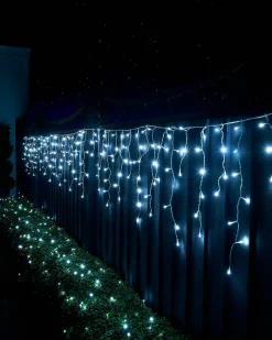 WeRChristmas LINK UP LED Icicle Lights, White Cable, White^ Link Up|Icicle Lights