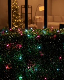 WeRChristmas LINK UP LED String Lights, Black Cable, Pink / White^ Link Up|Fairy Lights