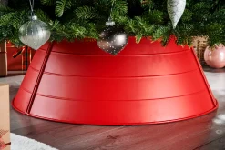 WeRChristmas Matt Metal Tree Collar, Red, 66 Cm^ Skirts & Collars