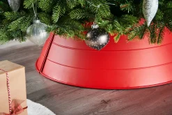 WeRChristmas Matt Metal Tree Collar, Red, 66 Cm^ Skirts & Collars