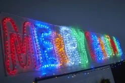 WeRChristmas Merry Christmas Rope Light Silhouette, 292 Cm^ Festive Star, Snowflake & Sign Lights