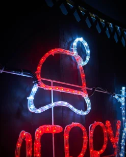 WeRChristmas Merry Christmas Rope Light Silhouette, 1.2 M^ Festive Star, Snowflake & Sign Lights