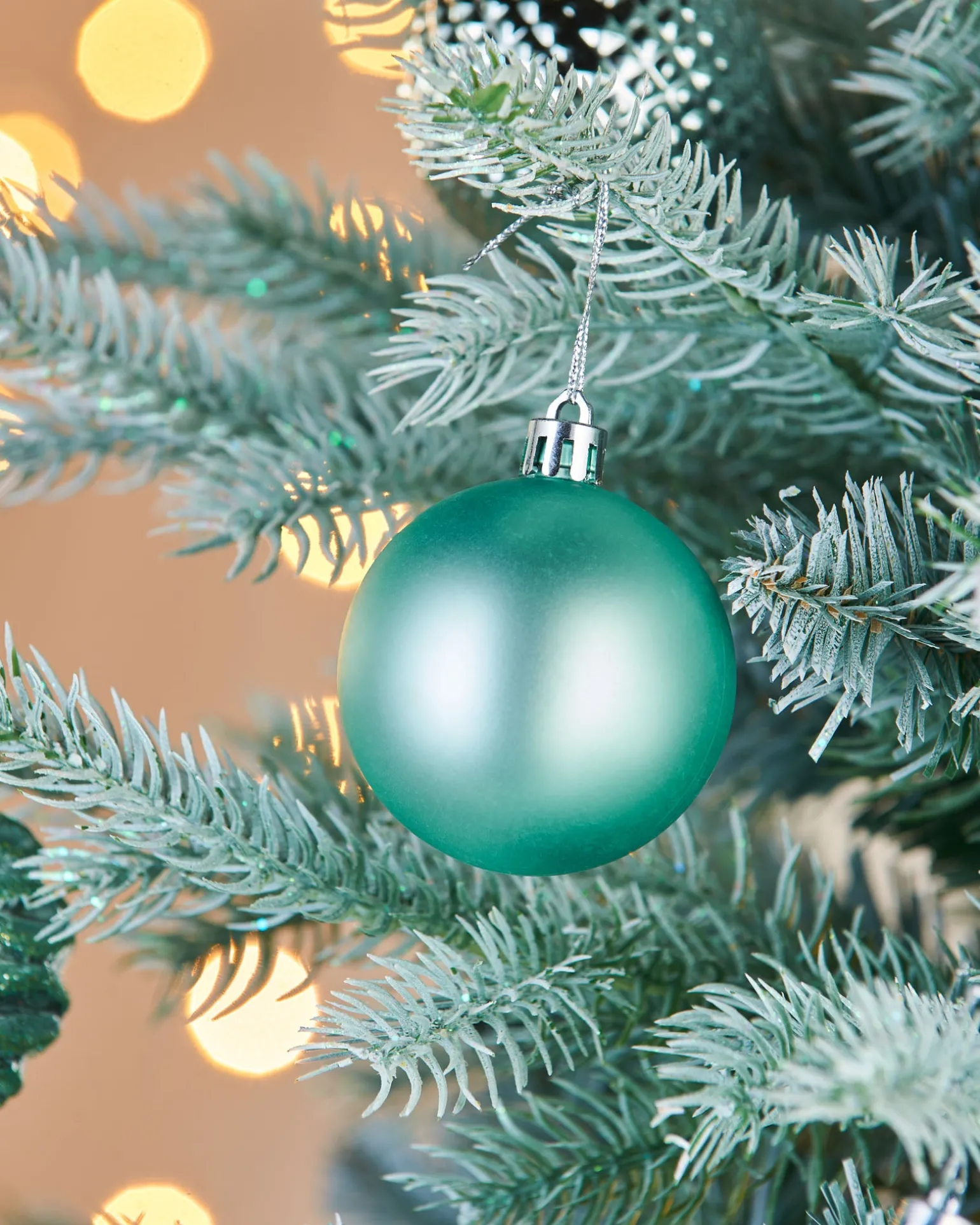 WeRChristmas Mint Green Shatterproof Baubles, 50 Pack, 6 Cm^ Shatterproof Baubles