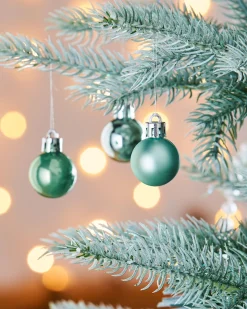 WeRChristmas Mint Green Shatterproof Baubles, 36 Pack, 3 Cm^ Shatterproof Baubles