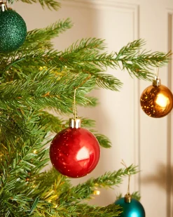 WeRChristmas Multi-Colour Shatterproof Bauble, 50 Pack^ Shatterproof Baubles