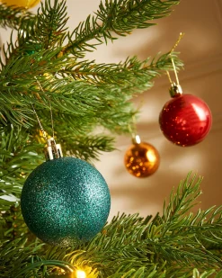 WeRChristmas Multi-Colour Shatterproof Bauble, 50 Pack^ Shatterproof Baubles