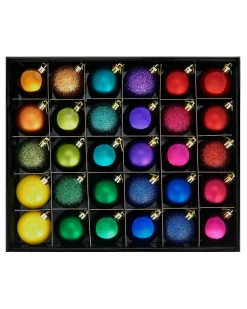 WeRChristmas Multi-Colour Shatterproof Bauble, 50 Pack^ Shatterproof Baubles