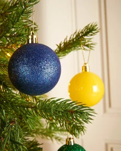 WeRChristmas Multi-Colour Shatterproof Bauble, 50 Pack^ Shatterproof Baubles
