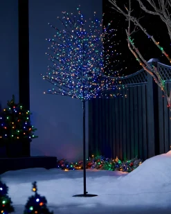 WeRChristmas Multi-Coloured Twig Tree, 6 Ft^ Tree Silhouettes