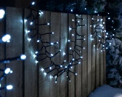WeRChristmas Multi-Function 300 LED Connectable Cluster Light String, Bright White^ Connectable Lights