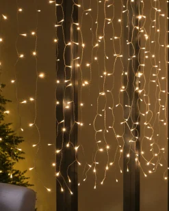 WeRChristmas Multi-Function 300 LED Connectable Curtain Light String, Warm White^ Connectable Lights