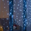 WeRChristmas Multi-Function 300 LED Connectable Curtain Light String, Bright White^ Connectable Lights