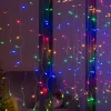 WeRChristmas Multi-Function 300 LED Connectable Curtain Light String, Multi-Coloured^ Connectable Lights