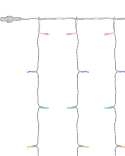 WeRChristmas Multi-Function 300 LED Connectable Curtain Light String, Multi-Coloured^ Connectable Lights