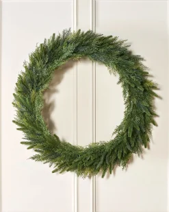 WeRChristmas Natural Fir Wreath, 1 M^ Extra Large Wreaths|Plain Wreaths