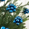WeRChristmas Navy Blue Glass Berry Cluster Baubles, 10 Pack^ Glass Baubles