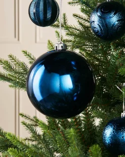 WeRChristmas Navy Blue Large Gloss Shatterproof Bauble, 15 Cm^ Oversized Baubles|Shatterproof Baubles