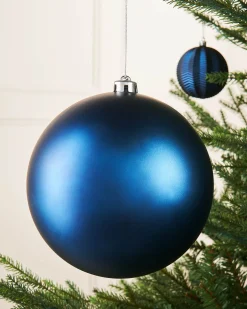 WeRChristmas Navy Blue Large Matt Shatterproof Bauble, 20 Cm^ Oversized Baubles|Shatterproof Baubles
