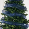 WeRChristmas Navy Blue Mesh With Navy Blue Foils, 9 M^ Deco Mesh