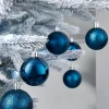 WeRChristmas Navy Blue Shatterproof Bauble, 50 Pack^ Shatterproof Baubles