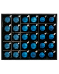 WeRChristmas Navy Blue Shatterproof Bauble, 50 Pack^ Shatterproof Baubles