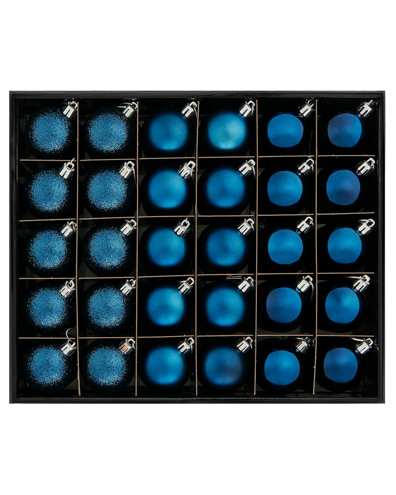 WeRChristmas Navy Blue Shatterproof Bauble, 50 Pack^ Shatterproof Baubles
