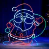 WeRChristmas Neon Santa Rope Light Silhouette, 71 Cm^ Christmas Characters