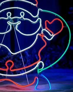 WeRChristmas Neon Santa Rope Light Silhouette, 71 Cm^ Christmas Characters