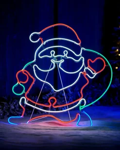 WeRChristmas Neon Santa Rope Light Silhouette, 71 Cm^ Christmas Characters