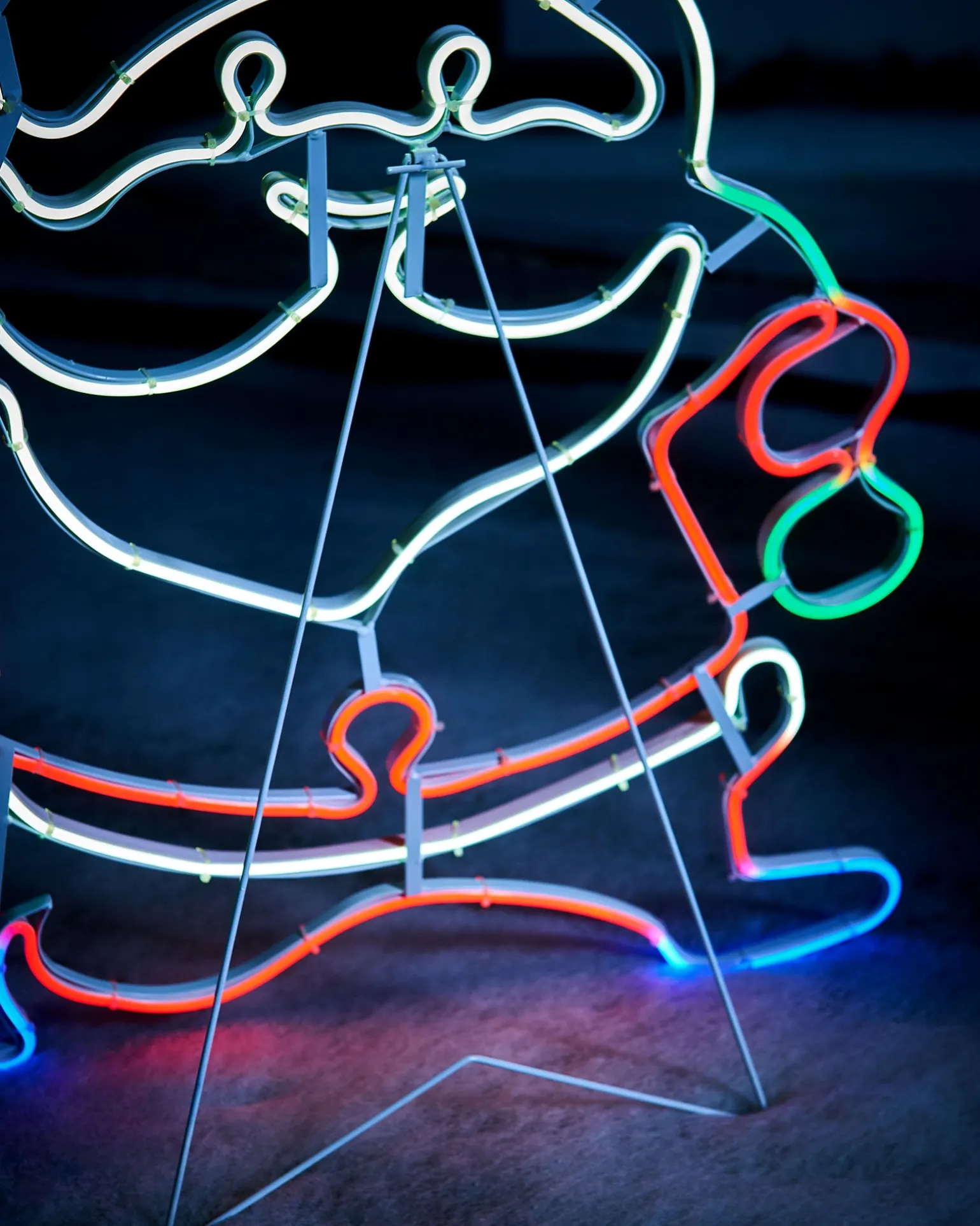 WeRChristmas Neon Santa Rope Light Silhouette, 71 Cm^ Christmas Characters